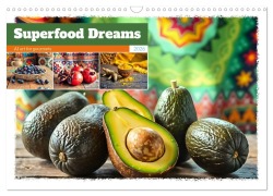 Cover-Bild zum Titel 'Superfood Dreams - AI art for gourmets (Wall Calendar 2026 DIN A3 landscape), CALVENDO 12 Month Wall Calendar' von 'Fred Schimak'