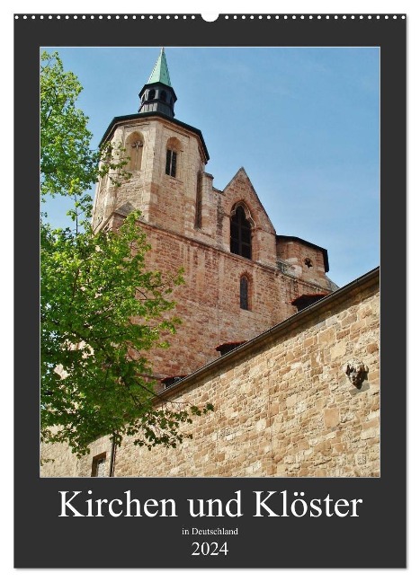 Kirchen und Klöster in Deutschland (Wandkalender 2024 DIN A2 hoch), CALVENDO Monatskalender - Andrea Janke