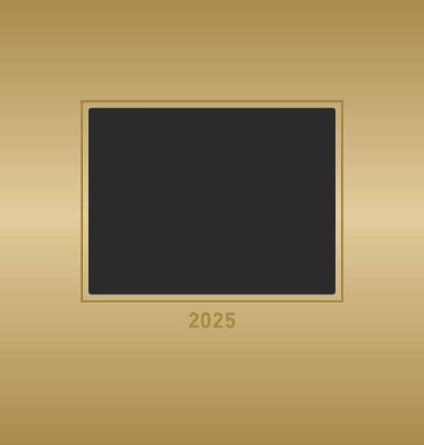 Foto-Bastelkalender Gold 2025 - Do it yourself calendar 21x22 cm - datiert - Kreativkalender - Foto-Kalender - Alpha Edition - 