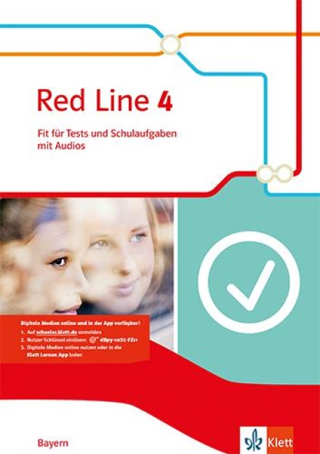 Red Line 4. Ausgabe Bayern. Fit für Tests und Schulaufgaben mit Audios Klasse 8 - 