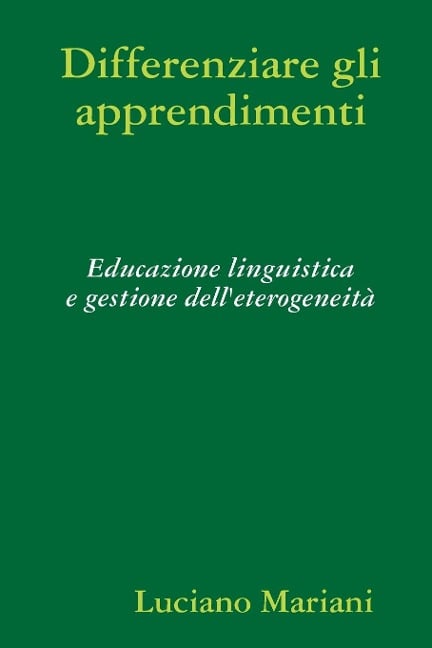 Differenziare gli apprendimenti - Luciano Mariani