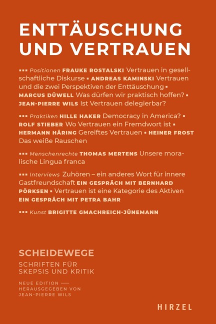 Enttäuschung und Vertrauen - 