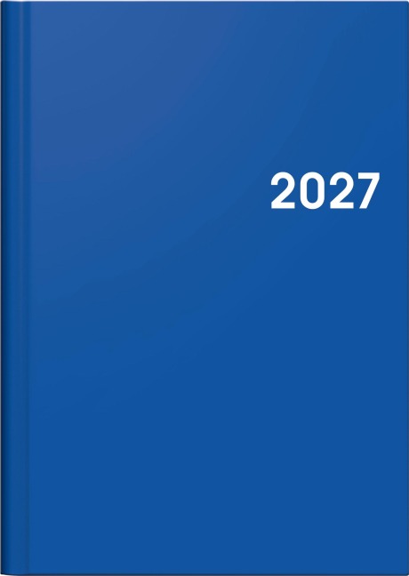 BRUNNEN 1079661037 Buchkalender Mod. 796 2027 A5, Kunststoff, blau - 