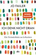 Cover-Bild zum Titel 'Ich denk nicht dran' von 'Jo Failer'