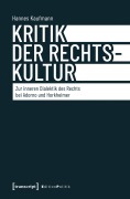 Cover-Bild zum Titel 'Kritik der Rechtskultur' von 'Hannes Kaufmann'