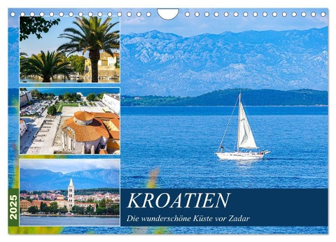Kroatien Die wunderschöne Küste vor Zadar (Wandkalender 2025 DIN A4 quer), CALVENDO Monatskalender - Christine Nöh