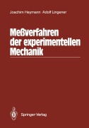 Cover-Bild zum Titel 'Meßverfahren der experimentellen Mechanik' von 'Adolf Lingener, Joachim Heymann'