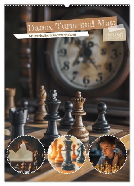 Dame, Turm und Matt (Wandkalender 2026 DIN A2 hoch), CALVENDO Monatskalender - Steffen Gierok-Latniak