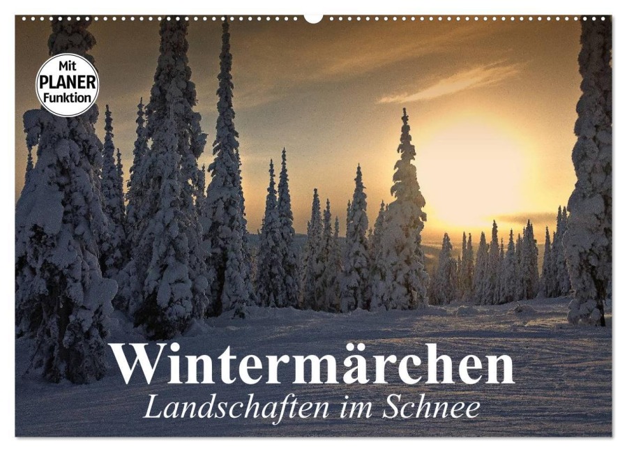 Wintermärchen. Landschaften im Schnee (Wandkalender 2025 DIN A2 quer), CALVENDO Monatskalender - Elisabeth Stanzer