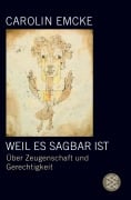 Cover-Bild zum Titel 'Weil es sagbar ist' von 'Carolin Emcke'