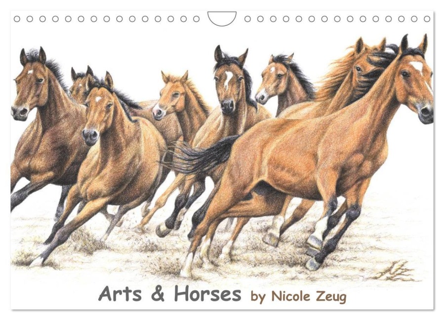 Arts & Horses (Wandkalender 2026 DIN A4 quer), CALVENDO Monatskalender - Nicole Zeug