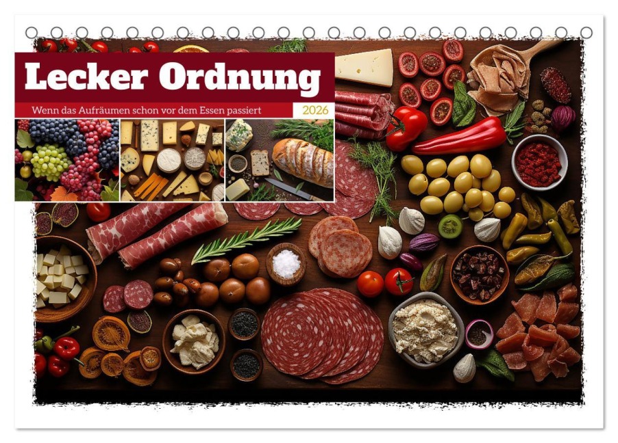 Lecker Ordnung (Tischkalender 2026 DIN A5 quer), CALVENDO Monatskalender - Kerstin Waurick
