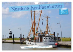 Cover-Bild zum Titel 'Nordsee-Krabbenkutter (Wandkalender 2026 DIN A4 quer), CALVENDO Monatskalender' von 'Günther Klünder'