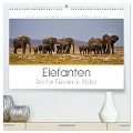 Elefanten - Sanfte Riesen in Afrika (hochwertiger Premium Wandkalender 2024 DIN A2 quer), Kunstdruck in Hochglanz - Rainer Tewes