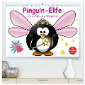 Pinguin-Elfe (hochwertiger Premium Wandkalender 2025 DIN A2 quer), Kunstdruck in Hochglanz - Elisabeth Stanzer