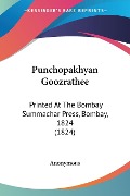 Punchopakhyan Goozrathee - Anonymous