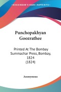 Cover-Bild zum Titel 'Punchopakhyan Goozrathee' von 'Anonymous'