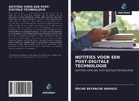 NOTITIES VOOR EEN POST-DIGITALE TECHNOLOGIE - Óscar Betancur Arango