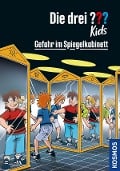 Cover-Bild zum Titel 'Die drei ??? Kids, 91, Gefahr im Spiegelkabinett (drei Fragezeichen Kids)' von 'Boris Pfeiffer'