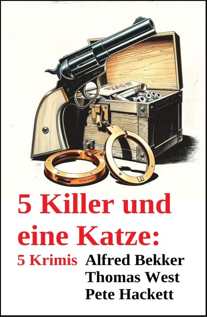 5 Killer und eine Katze: 5 Krimis - Alfred Bekker, Thomas West, Pete Hackett