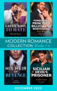 Cover-Bild zum Titel 'Modern Romance December 2025 Books 1-4' von 'Michelle Smart, Annie West, Jackie Ashenden, Caitlin Crews'