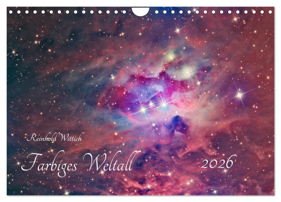 Farbiges Weltall (Wandkalender 2026 DIN A4 quer), CALVENDO Monatskalender - Reinhold Wittich