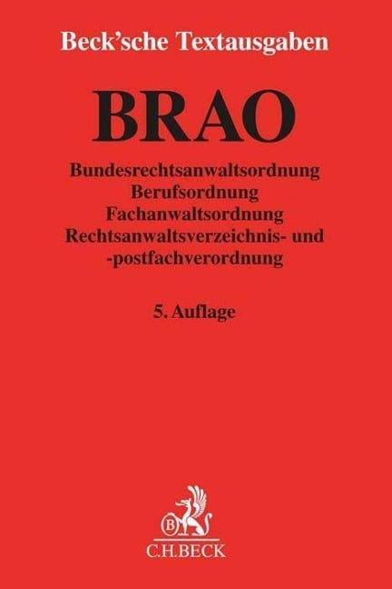 BRAO. Bundesrechtsanwaltsordnung - 