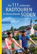 Cover-Bild zum Titel 'Die 111 schönsten Radtouren in Deutschlands Süden, E-Bike geeignet, kostenloser GPX-Tracks-Download aller 111 Radtouren' von ''
