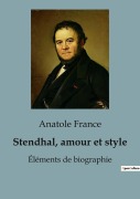 Cover-Bild zum Titel 'Stendhal, amour et style' von 'Anatole France'