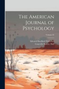 Cover-Bild zum Titel 'The American Journal of Psychology; Volume 33' von 'Granville Stanley Hall, Edward Bradford Titchener'