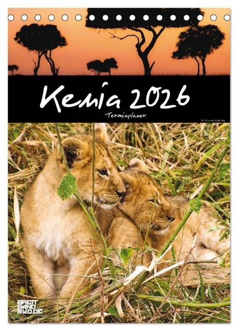 Kenia - Terminplaner (Tischkalender 2026 DIN A5 hoch), CALVENDO Monatskalender - Sabine Bieg