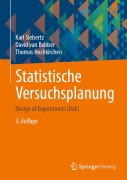 Cover-Bild zum Titel 'Statistische Versuchsplanung' von 'Karl Siebertz, David Van Bebber, Thomas Hochkirchen'