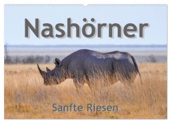 Cover-Bild zum Titel 'Nashörner - Sanfte Riesen (Wandkalender 2026 DIN A2 quer), CALVENDO Monatskalender' von 'Robert Styppa'
