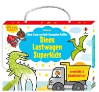 Kleine Kreativ-Werkstatt - Mein Ganz-einfach-Ausmalen-Koffer: Dinos, Lastwagen, Superkids - 