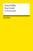 Cover-Bild zum Titel 'Das Urteil. Studienausgabe' von 'Franz Kafka'