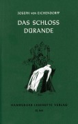 Cover-Bild zum Titel 'Das Schloss Dürande' von 'Joseph von Eichendorff'