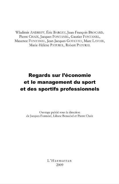 Regards sur l'economie et le management du sport et des spor - Yannick Le Pape