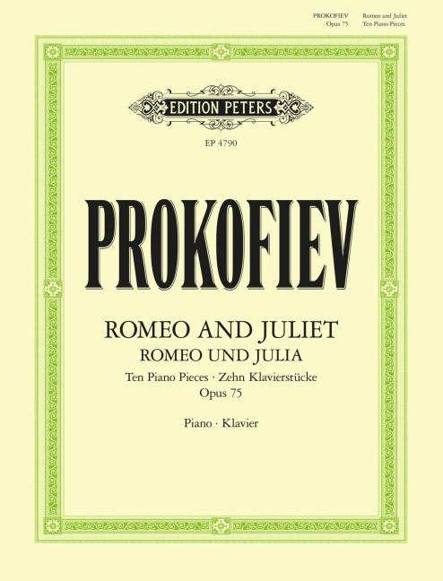 Romeo and Juliet. Ten pieces for Piano (1937) für Klavier solo op. 75 -Romeo und Julia, zehn Klavierstücke- - Sergej Prokofjew