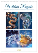 Cover-Bild zum Titel 'Wildnis Royale (Wandkalender 2026 DIN A2 hoch), CALVENDO Monatskalender' von 'Kerstin Waurick'