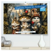 Cover-Bild zum Titel 'Magische Wesen im Zauberland - Fantasie-Tiere im Steampunk-Kalender (hochwertiger Premium Wandkalender 2026 DIN A2 quer), Kunstdruck in Hochglanz' von 'Anja Frost'