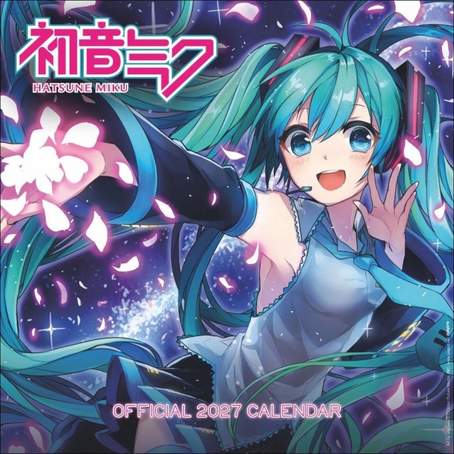 Hatsune Miku Broschurkalender 2027 - 