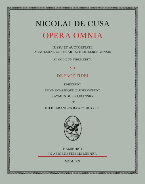 Nicolai de Cusa Opera omnia / Nicolai de Cusa Opera omnia - Nikolaus Von Kues