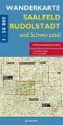 Cover-Bild zum Titel 'Wanderkarte Saalfeld, Rudolstadt und Schwarzatal' von ''
