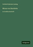 Cover-Bild zum Titel 'Minna von Barnhelm' von 'Gotthold Ephraim Lessing'
