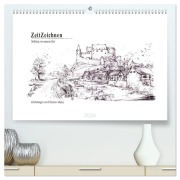 Cover-Bild zum Titel 'ZeitZeichnen - Stolberg vor unserer Zeit (hochwertiger Premium Wandkalender 2026 DIN A2 quer), Kunstdruck in Hochglanz' von 'Christian Altena'