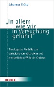 Cover-Bild zum Titel '"In allem wie wir in Versuchung geführt"' von 'Johannes Grössl'