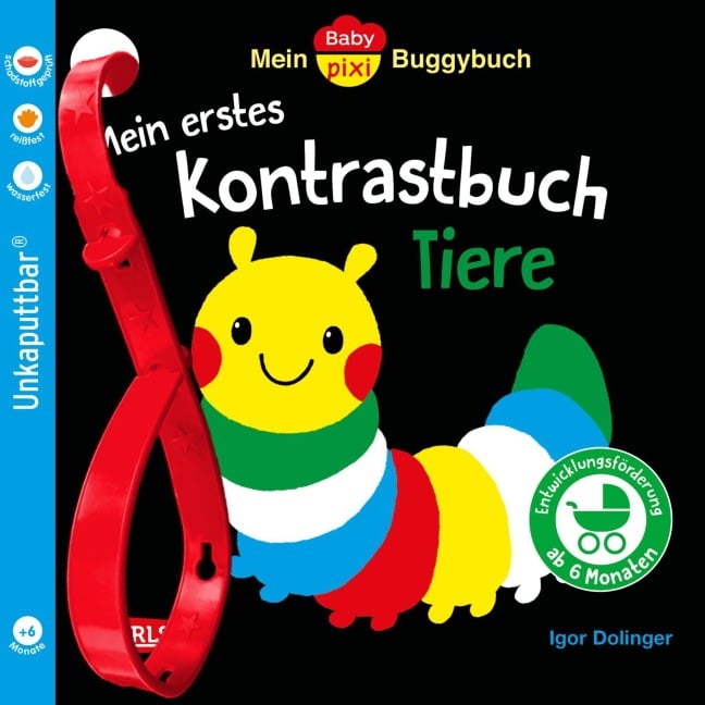 Baby Pixi (unkaputtbar) 163: Mein Baby-Pixi-Buggybuch: Mein erstes Kontrastbuch Tiere ab 6 Monaten - 