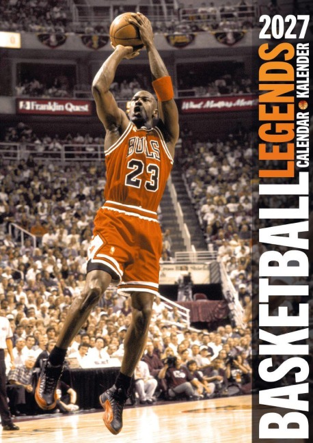 Basketball Legenden Kalender 2027 - Michael Jordan, Dirk Nowitzki, Larry Bird