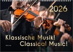 Cover-Bild zum Titel 'Der Kalender für Klassik-Musik-Freunde, ein Musik-Kalender, 2026, DIN A3' von 'Peter Bach Jr.'