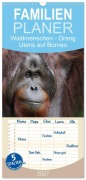 Cover-Bild zum Titel 'Familienplaner 2027 - Waldmenschen - Orang Utans auf Borneo mit 5 Spalten (Wandkalender, 21 x 45 cm) CALVENDO' von 'Michael Herzog'